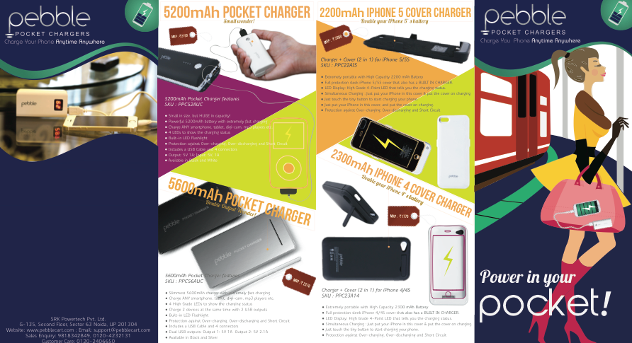 #Pebble #pocketchargers #illustrations #Brochure #covers  #chargers #mobiles #gadget