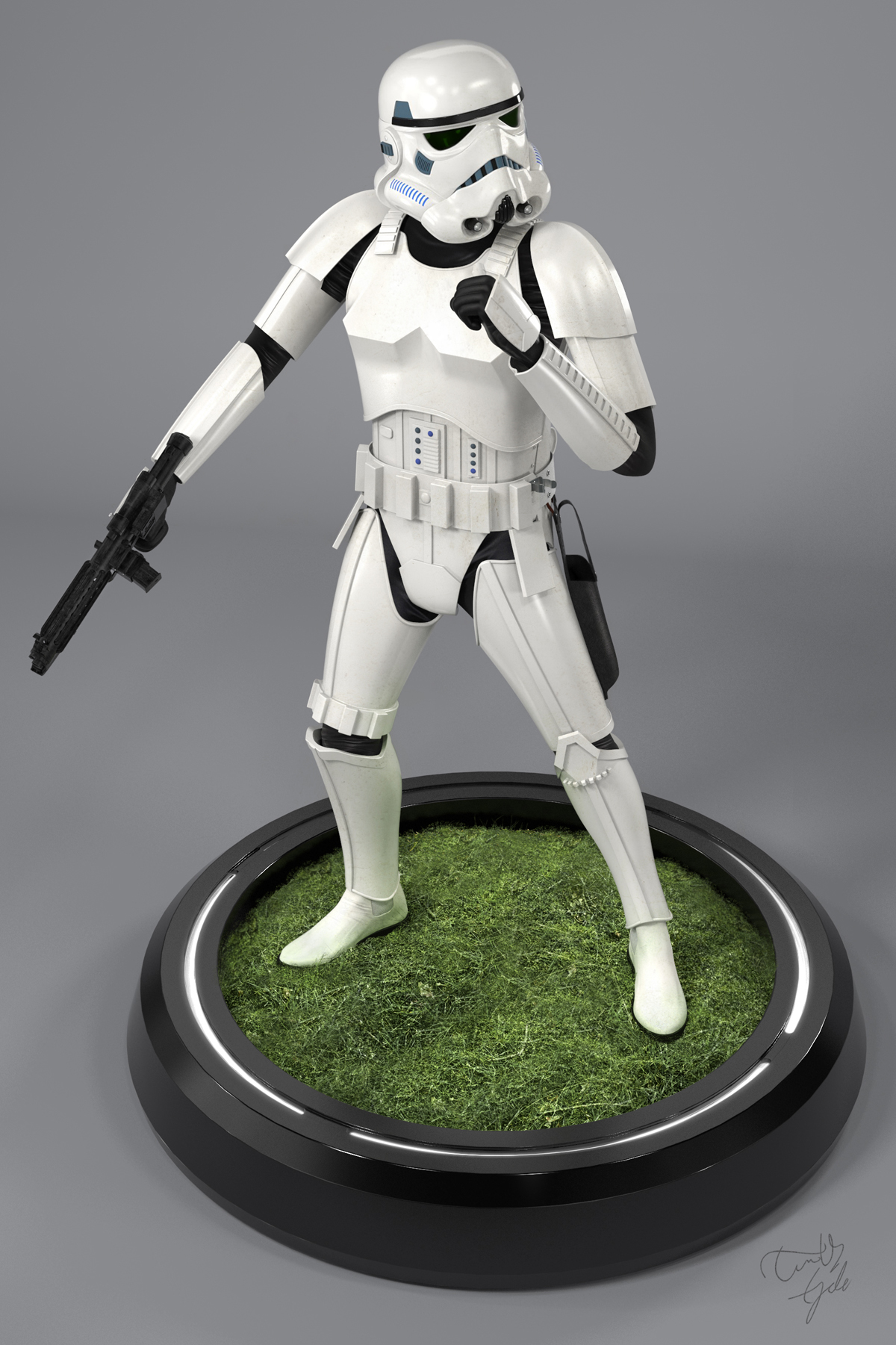 star wars stormtrooper sand trooper a new hope Empire Strikes Back return of the jedi 3D rogue one toys