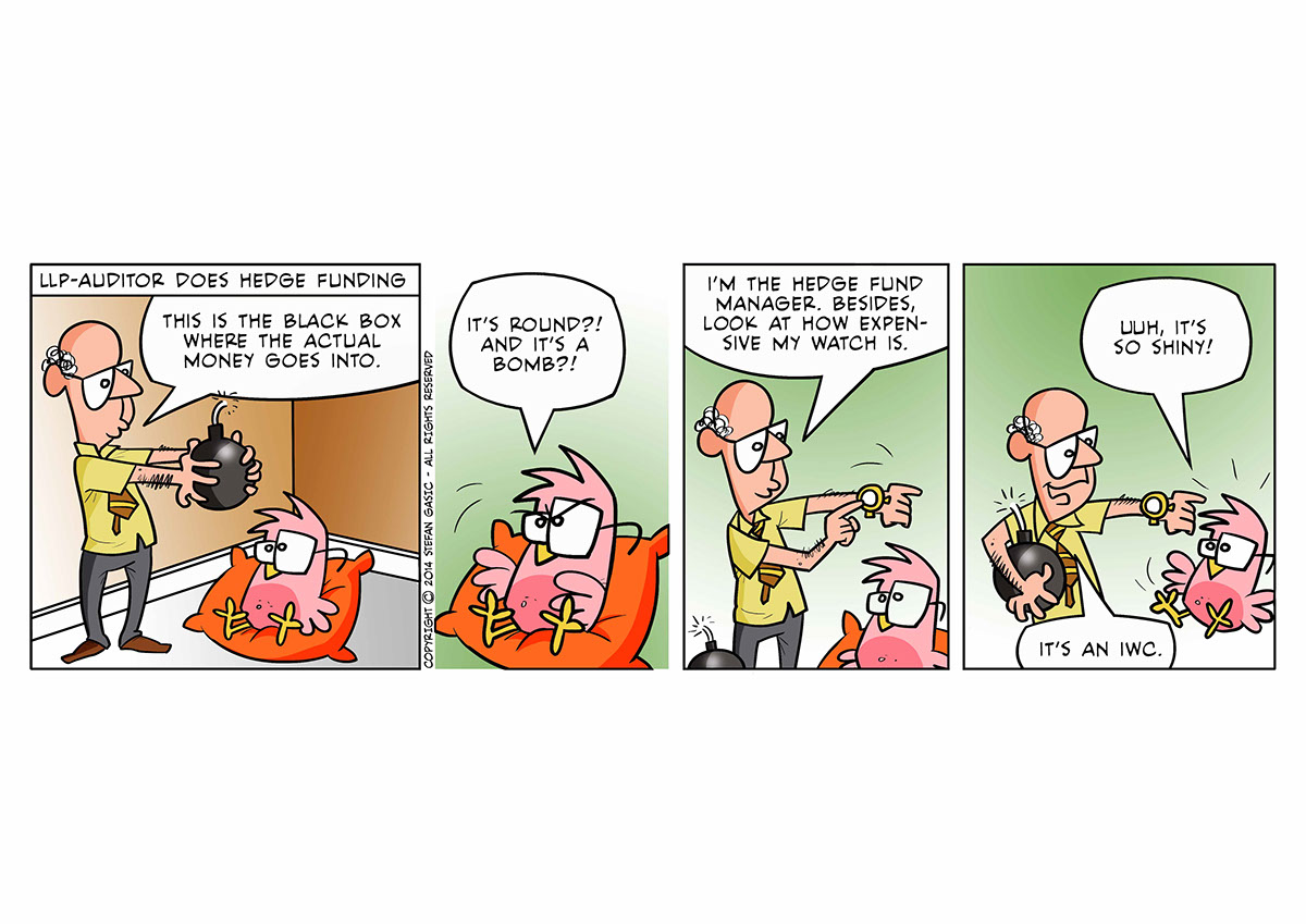 Hedge Fund investing offshore humor comic strip