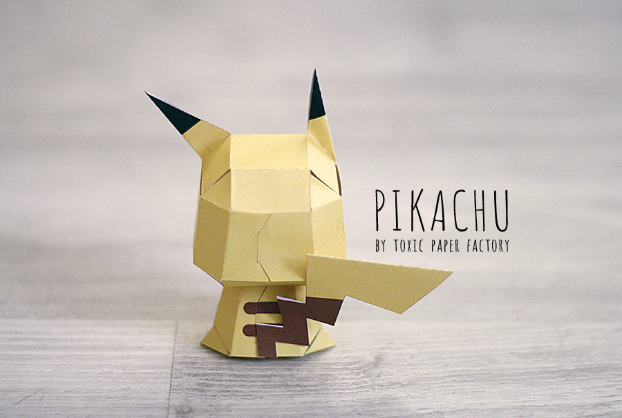 paper toy papertoy paper toys papertoys pikachu Pokemon