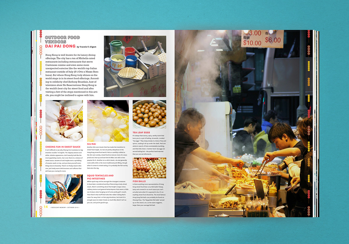 magazine asian Street Food  hongkong korean