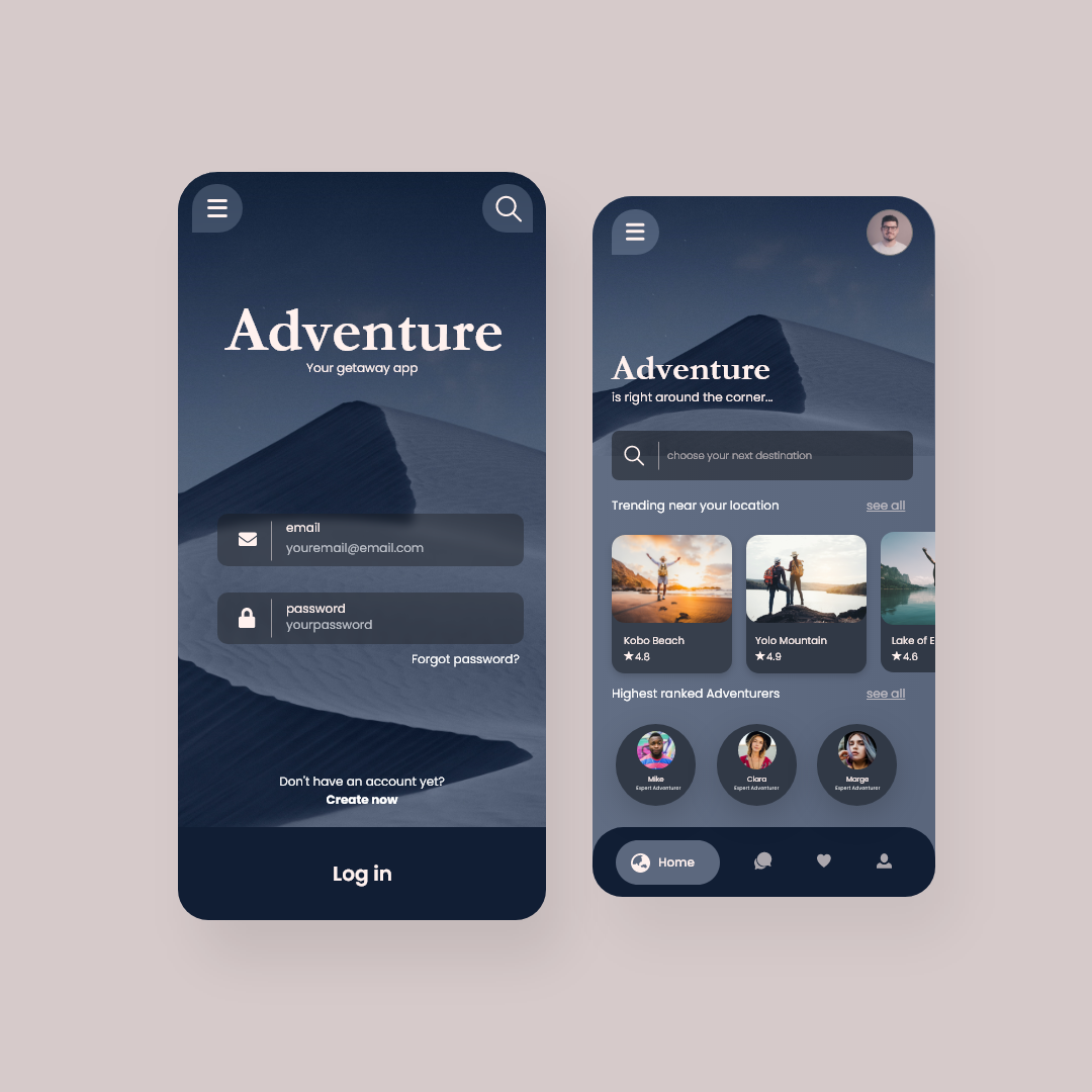 travel adventure app