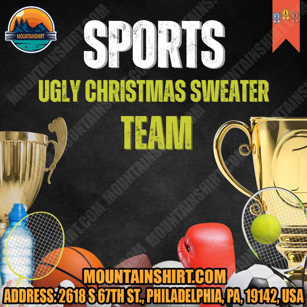 ugly sweater sports xmas Christmas new year winter Gifl Sports Team Ugly Sweater
