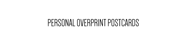 overprint postcards geometric handmade paper