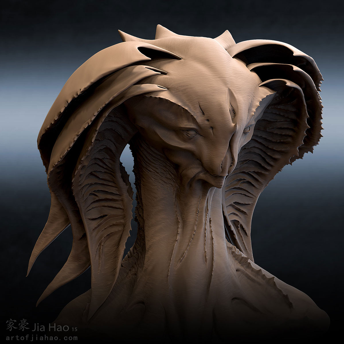 Character alien 3D Zbrush photoshop concept art cool awesome design keyshot