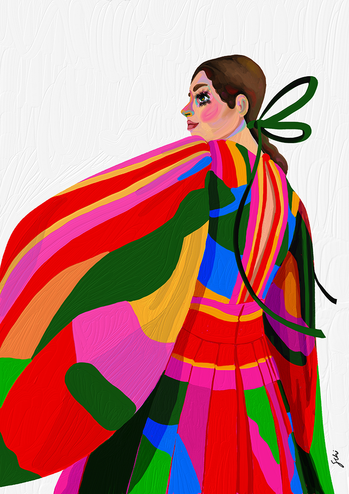 colorful Digital Art  Graphic Designer Fashion  Clothing moda Style beauty woman print