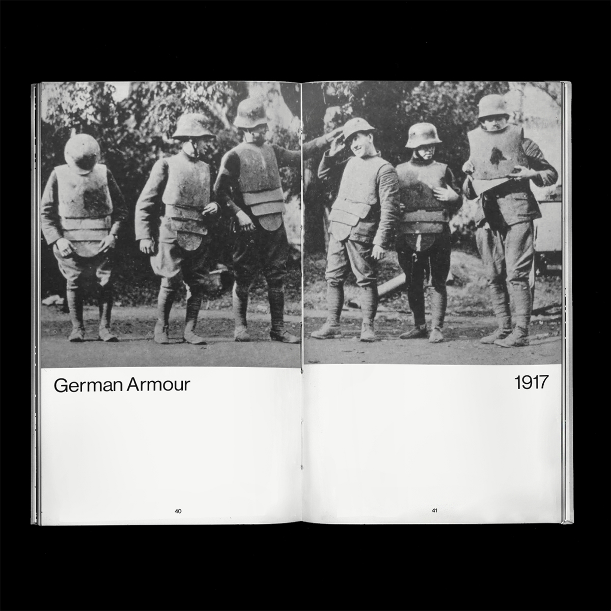War ww1 Body armour Armour book hardcover greyscale army poster camo