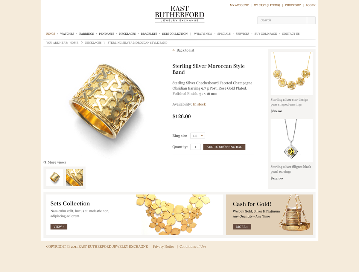 jewelry Jewellery Website Dariusz Frączyk