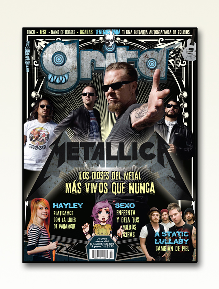 magazine revista rock TEENGAERS Adolescentes punk emo skull the horros Metallica paramore greenday
