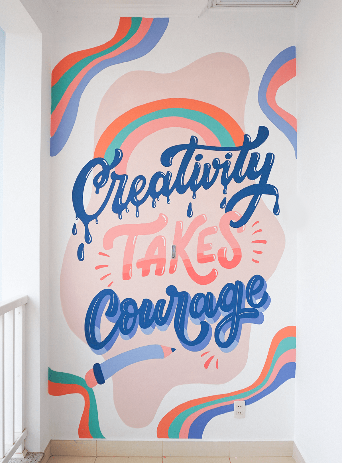 lettering Mural type design