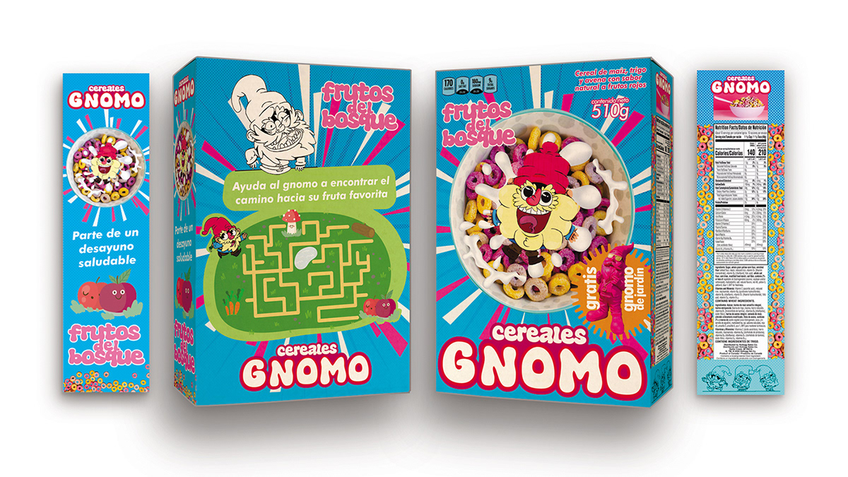 graphic design  marketing   packaging design diseño gráfico Empaques para productos ILLUSTRATION  ilustracion cereal box