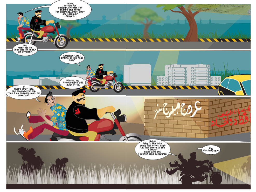 Imran Series  fiction Extinction reinvention Pakistan comic relaunch lahore karachi Ali Imran Kachie Goliyan Umro Ayyarr Zain naqvi NCA