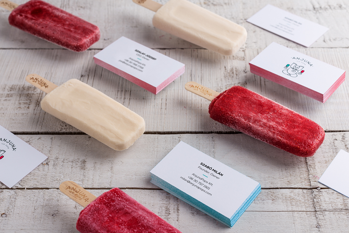 anjuna icepops popsicle logo logodesign brand design icecream package Food 