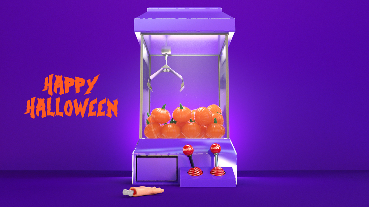 motiongraphics motiondesign desing 3D cinema4d animation  Halloween aftereffects ilustration