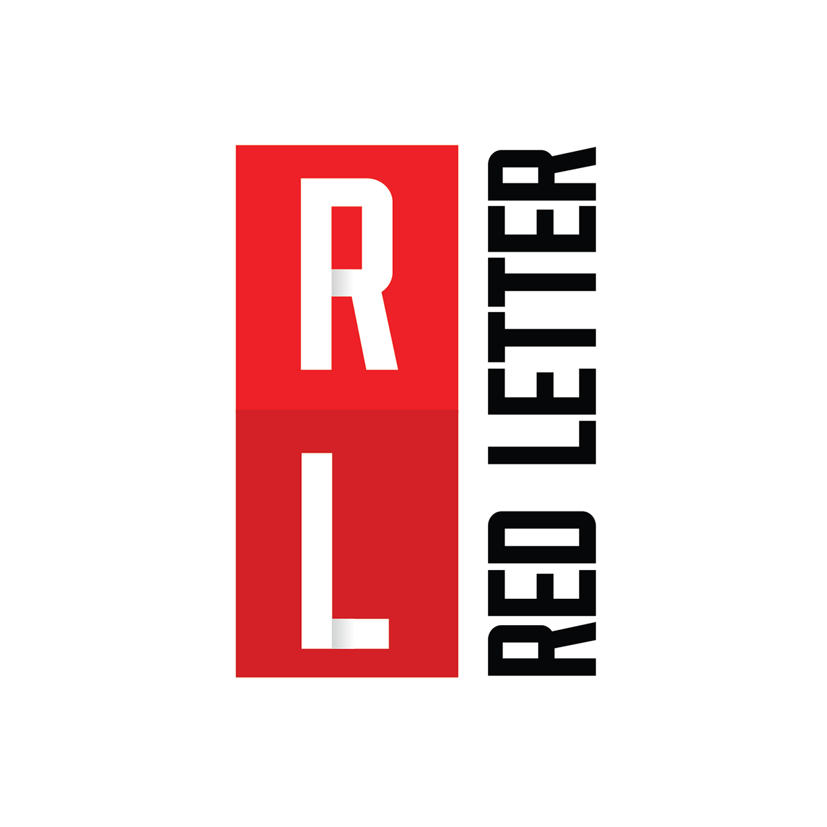 marketing   agency field professional red letter black grey color brand logo shading depth clean crisp