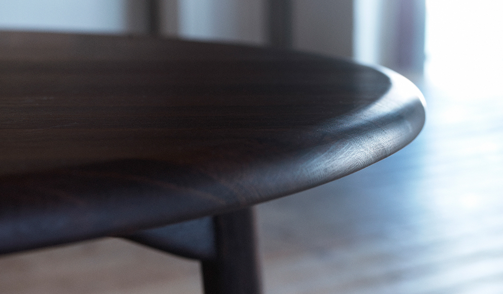 dining table table wood danish nordic organic Scandinavian furniture Noma ovoid