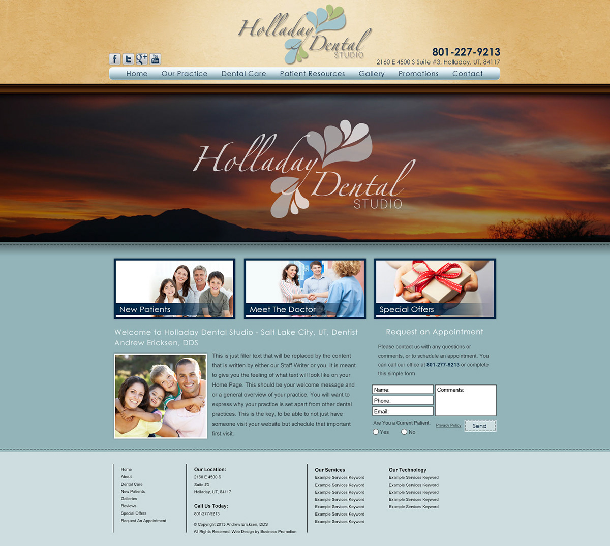 Website design dental portfolio custom design website branding