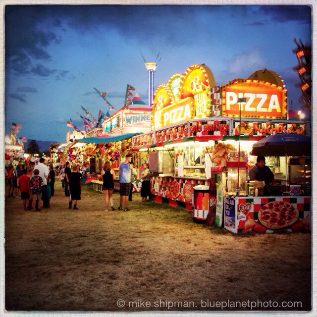 Fair Carnival night Midway