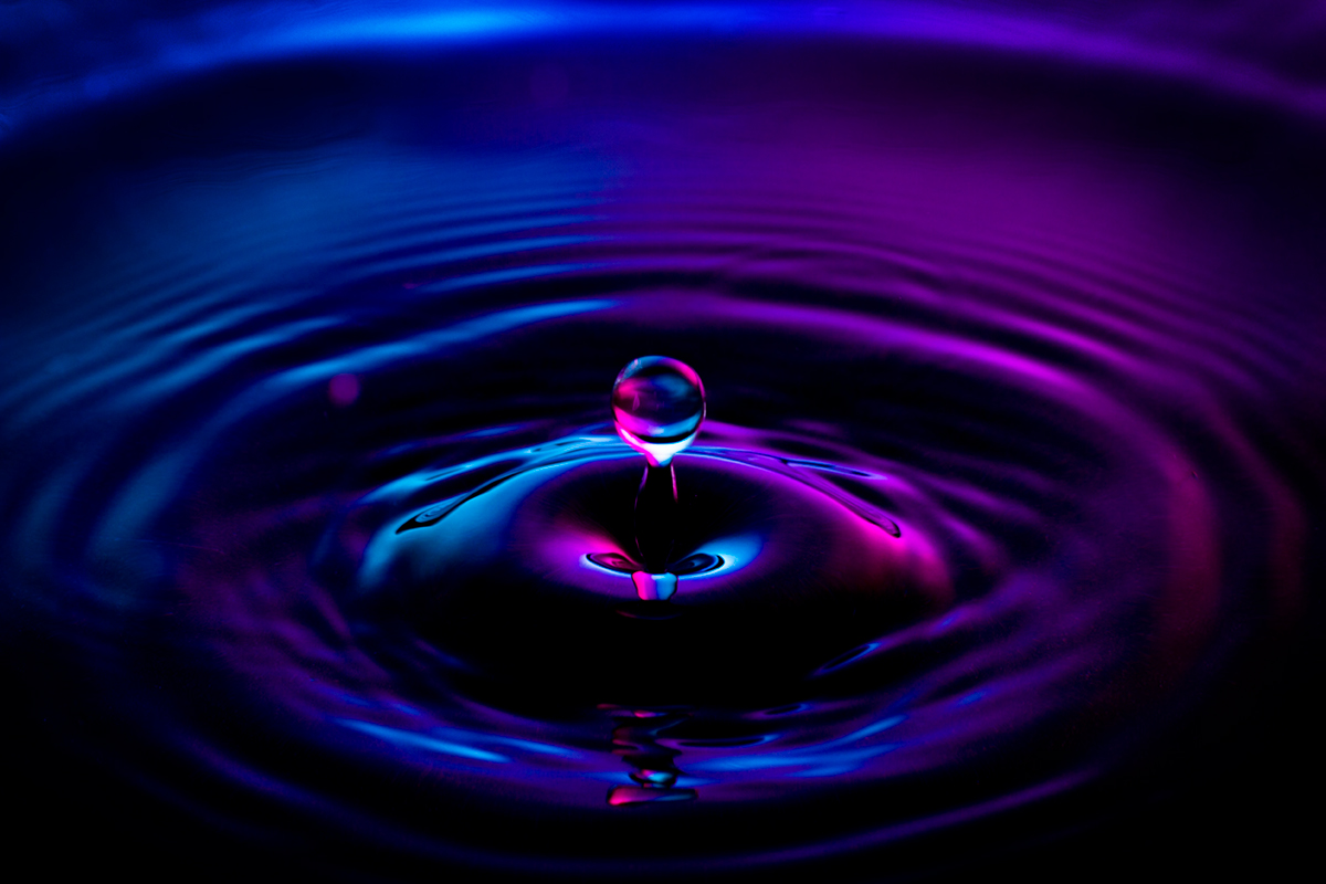 water splash color drop