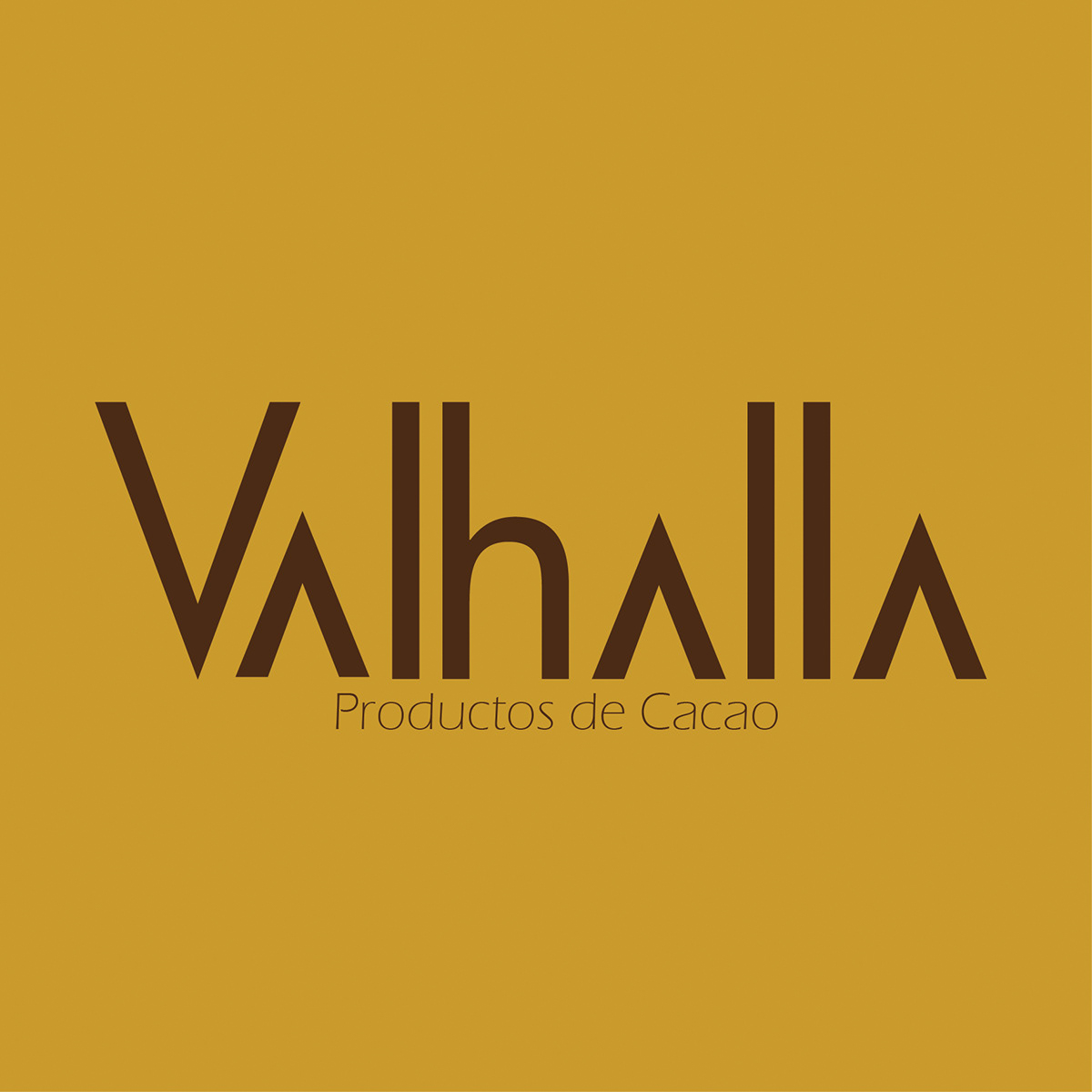 valhalla typography logo chocolate logo