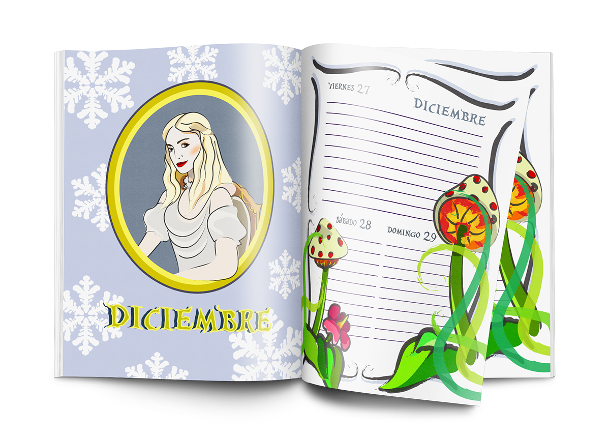 Diary Theme digital illustration color Illustrator