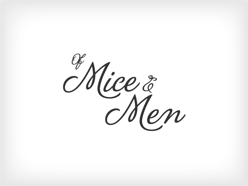 logo of mice and men type ampersand