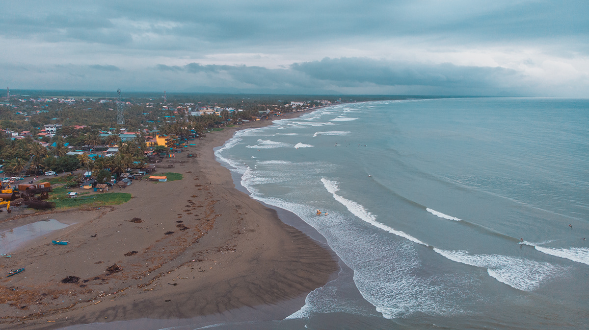 adventure aerial videography asia baler beach color grading philippines Surf Tropical videography