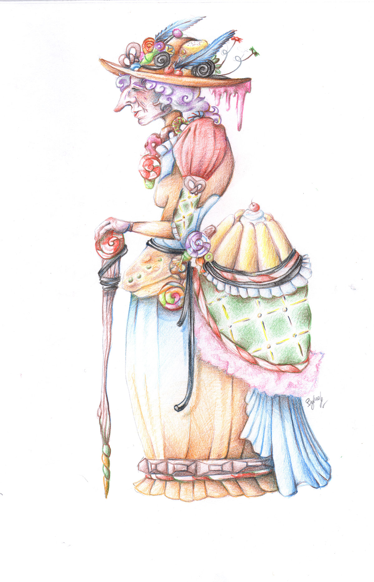 illustration project design Candies character development fairytale