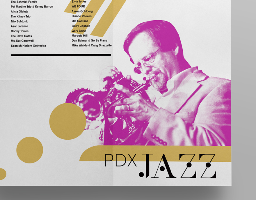 jazz music branding  identity colorful movement graphic design 