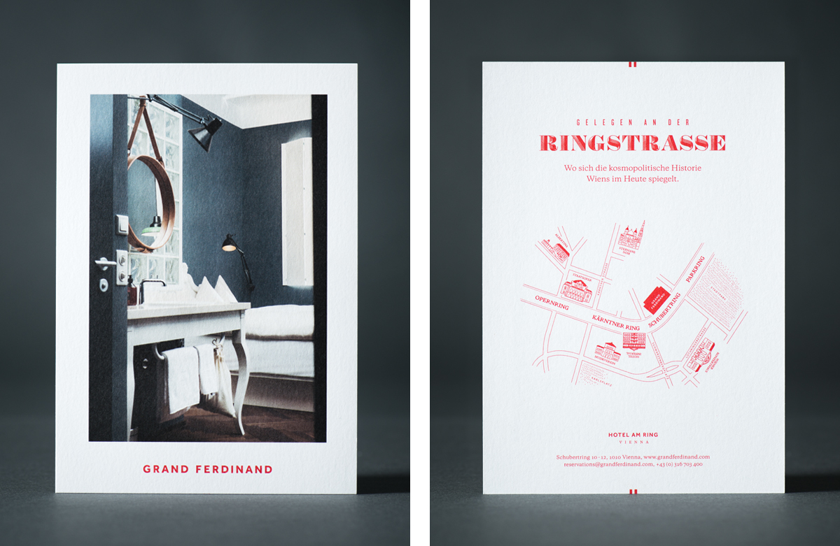 design brand vienna hotel Weitzer grand ferdinand printdesign interiordesign