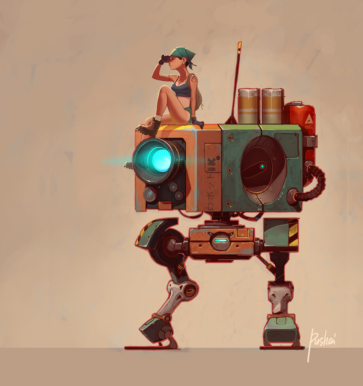 marchofrobots girl qute marchofrobots2015 robot pushai pushaiart