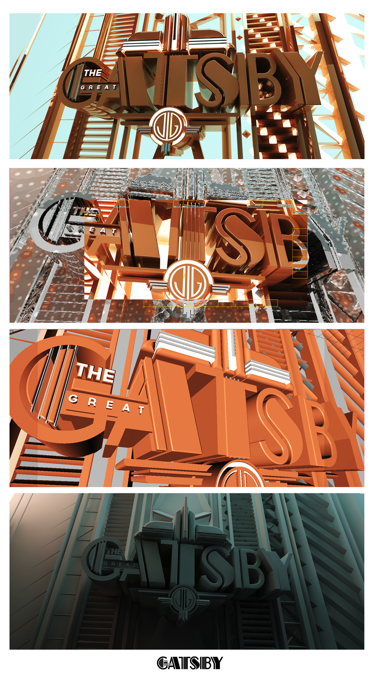 gatsby The Great Gatsby logo like minded studio art deco Baz Luhrmann Catherine Martin Bazmark warnerbros title design