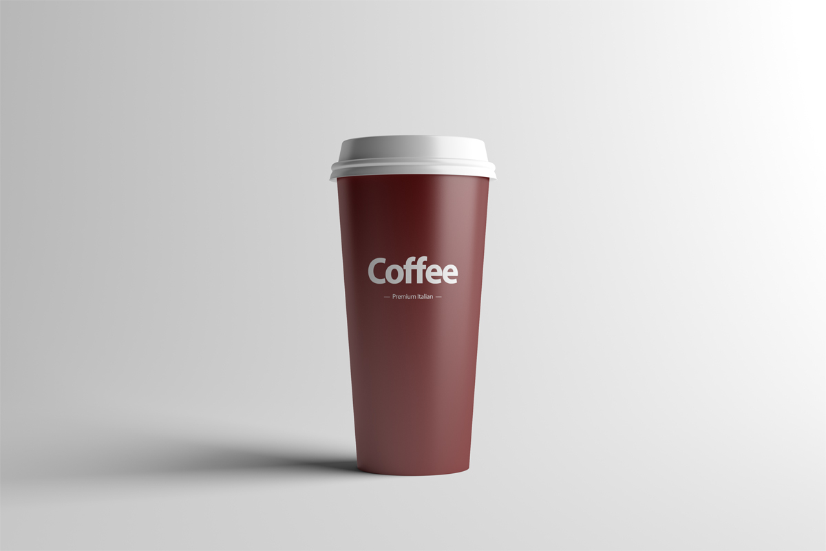 clean Coffee cup minimalist mock up mock-up Mockup package paper presentation realistic Render