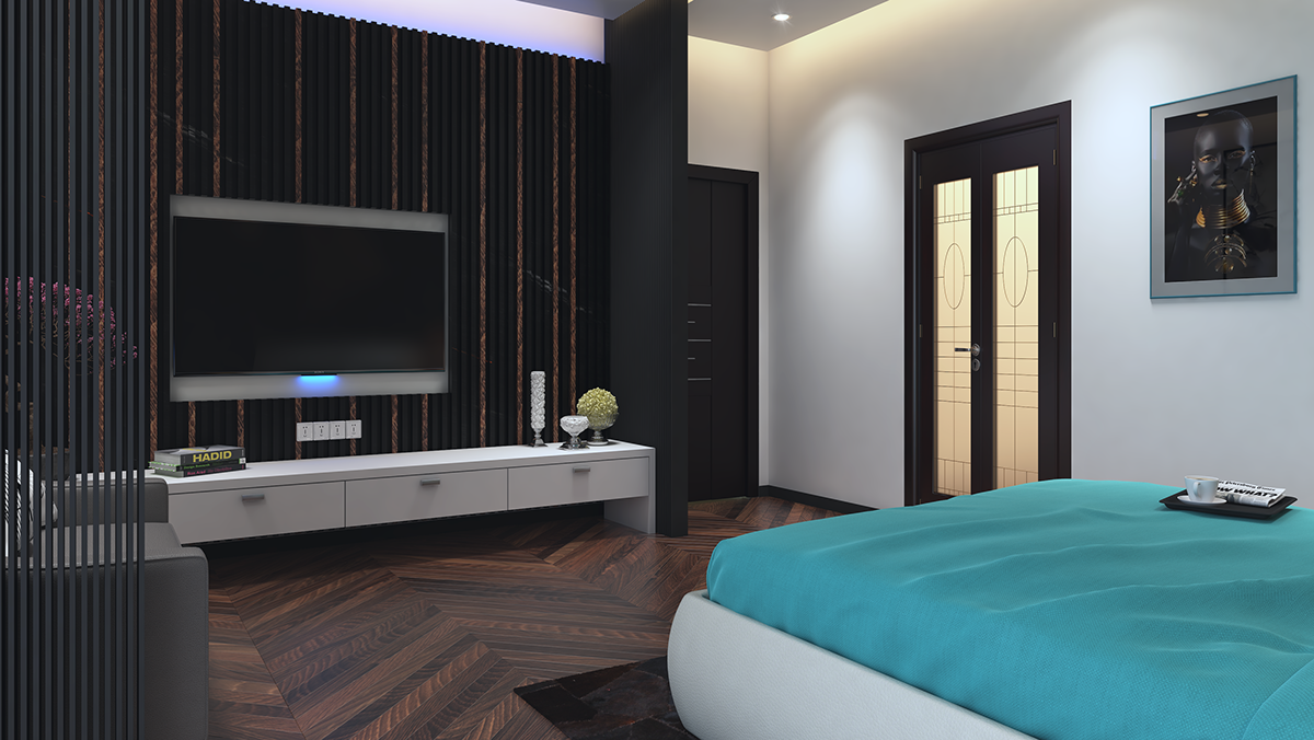 interior design  architecture bedroom Masterbedroom  3D visualization modern creative