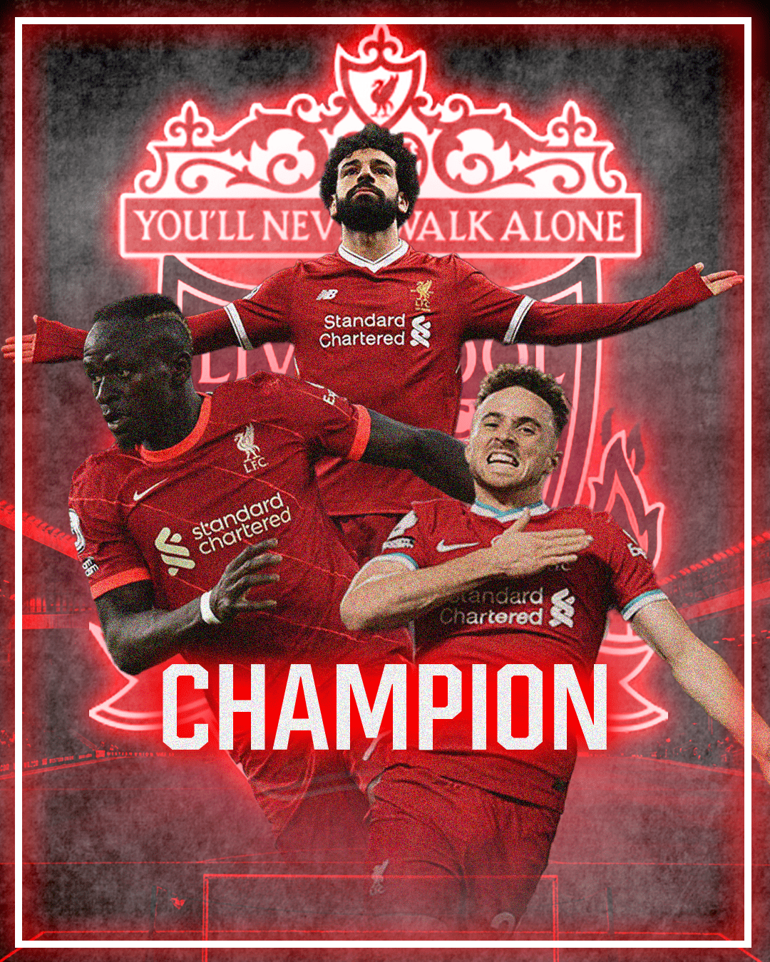 feed instagram football design Liverpool Poster Design Premier League Social media post