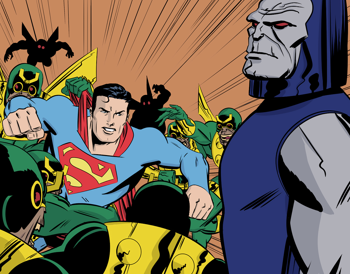 superman Darkseid comic SuperHero Dc Comics jacob edgar manga studio parademon