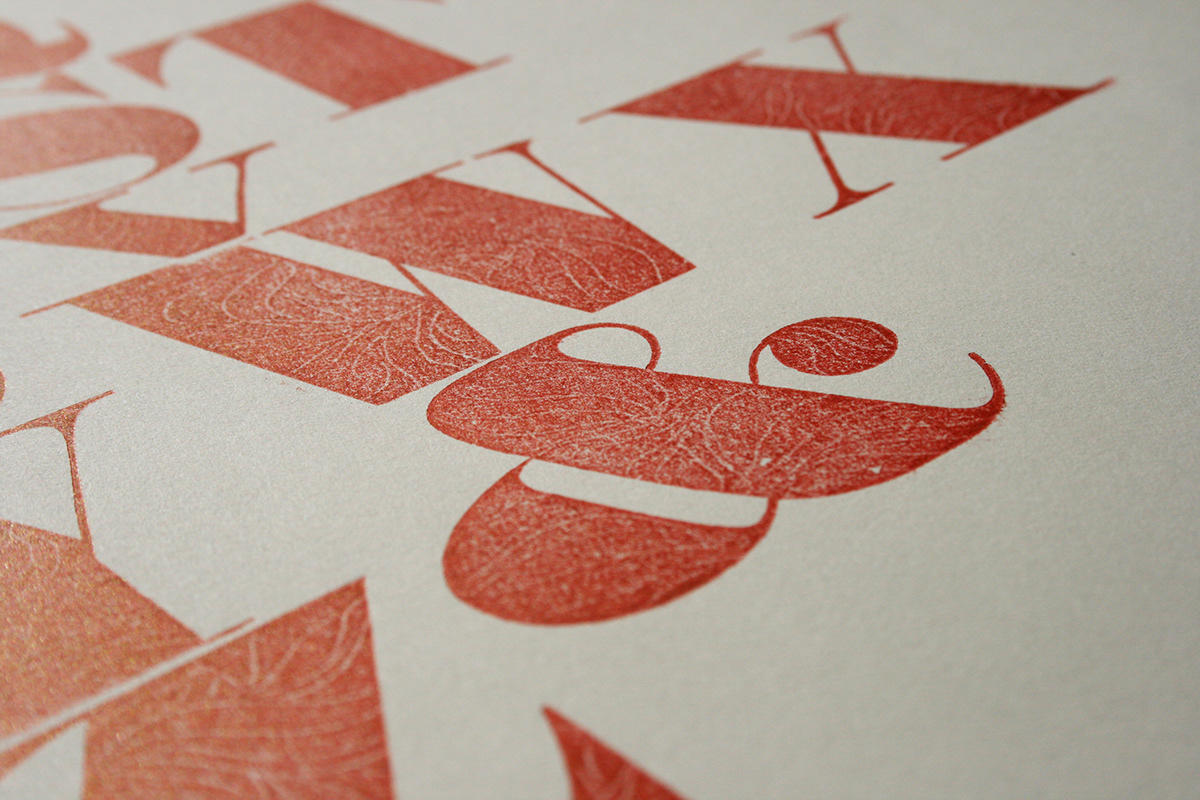 letterpress print