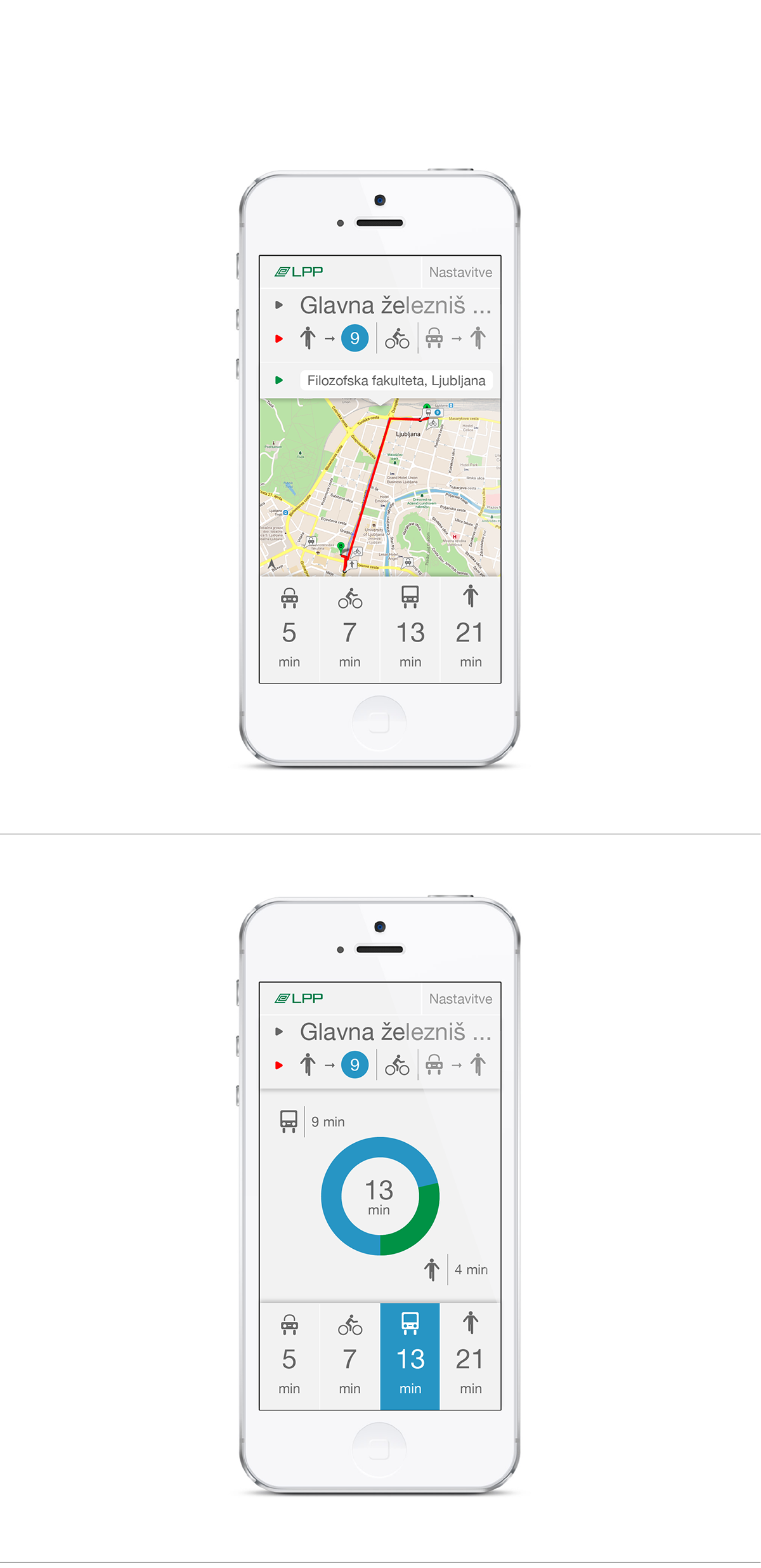 LPP UX  Ljubljanski Potniški Promet Avtobus   aplikacija app iOS App iphone app Service design information design storitveno oblikovanje