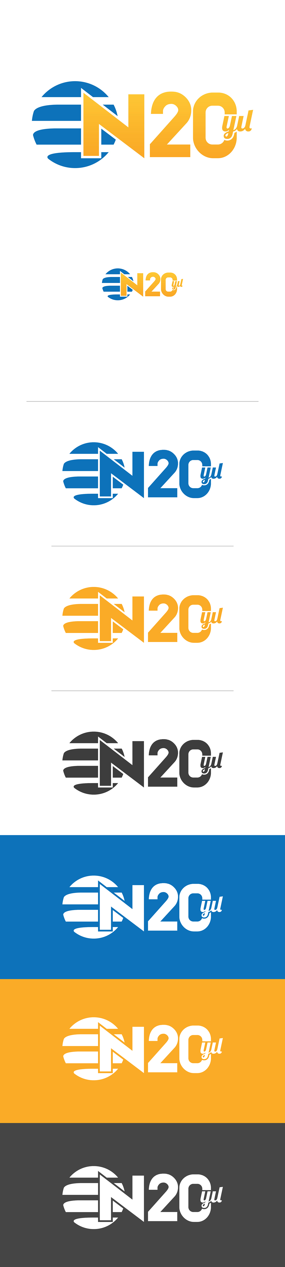 NTV's 20th YEAR Logo Design celebration logo logo graphic design  20th year YEAR LOGO