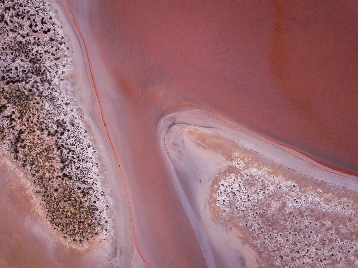 Australia drone salt lakes