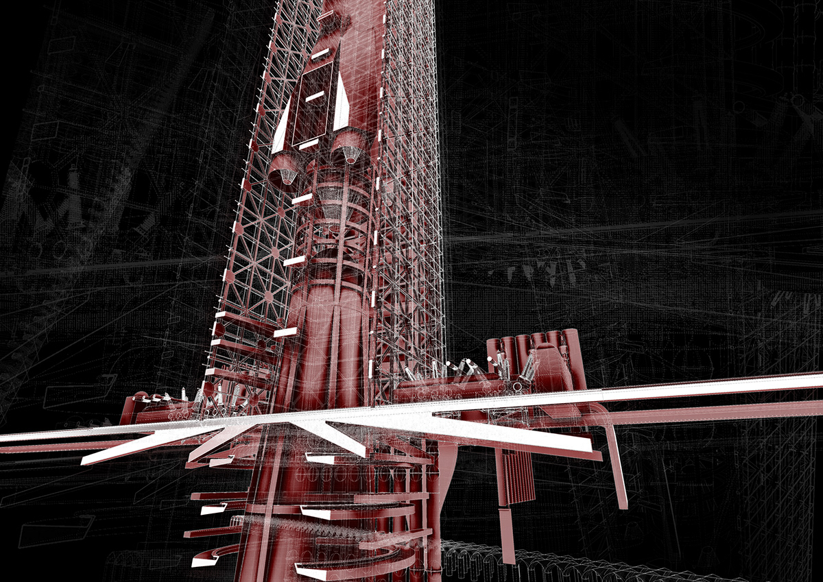 architecture photoshop Rhino tower