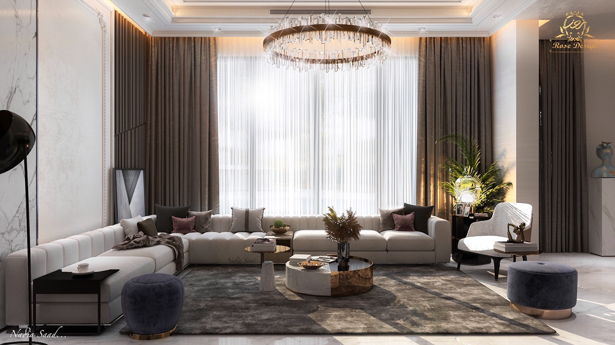 Living room design in kSA on Behance