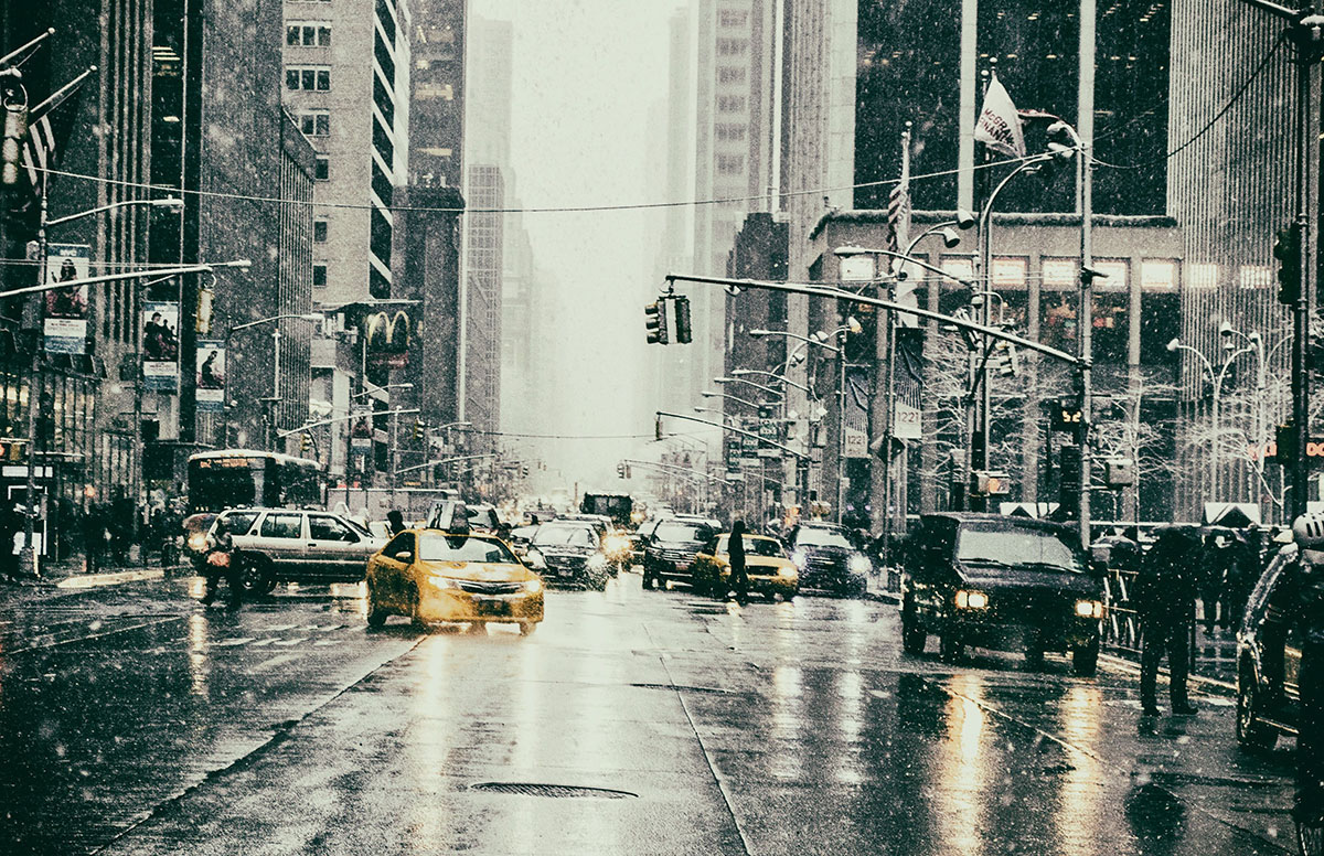 winter snow nyc NY New York Street