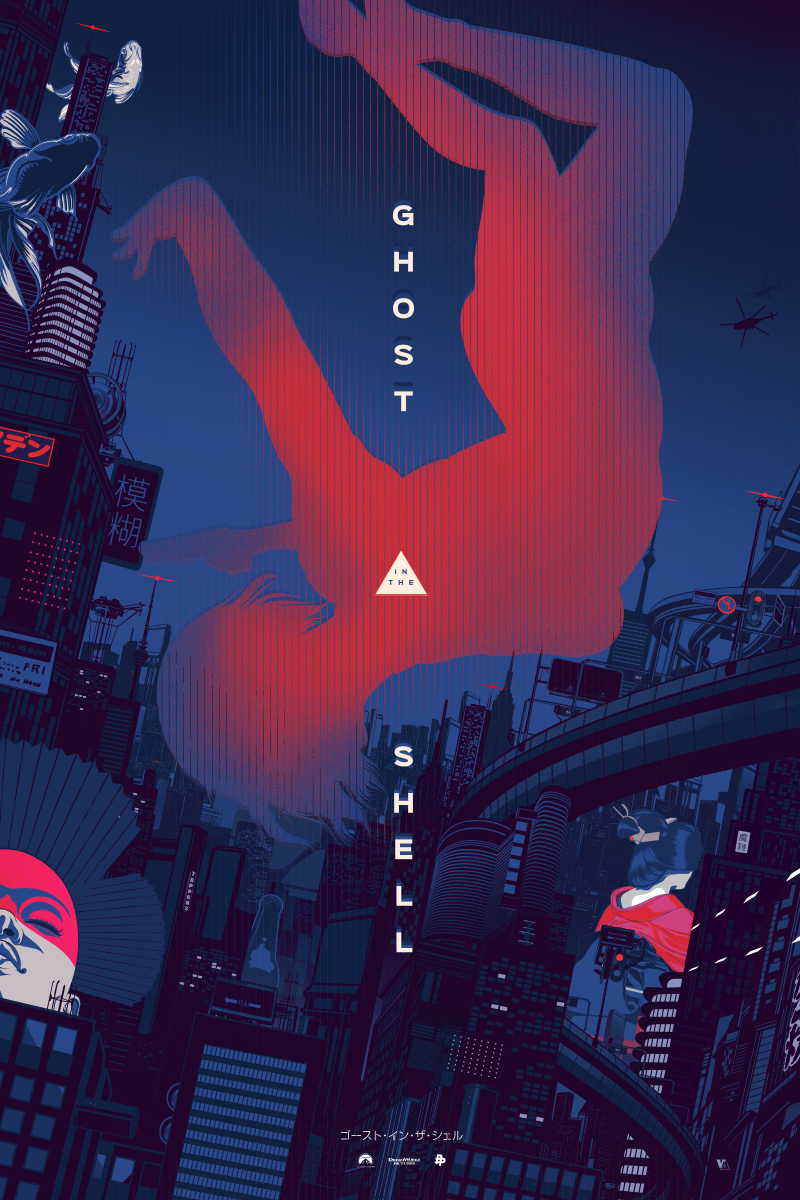 GitS posters tribute Paramount manga ghost in the shell