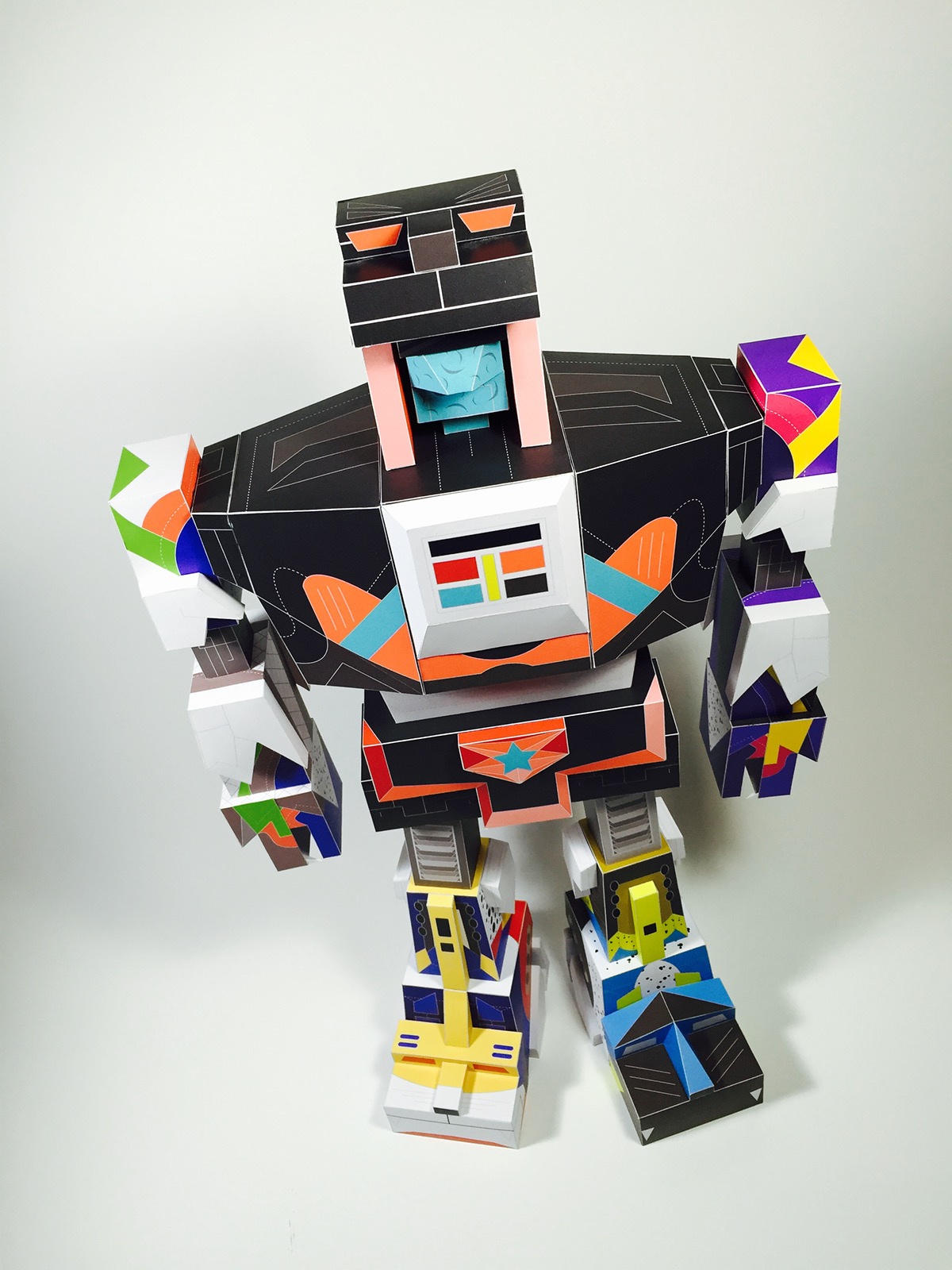 Voltron robot papertoy Nike toy expo design sneakers philtoys art colors shapes Style Collection