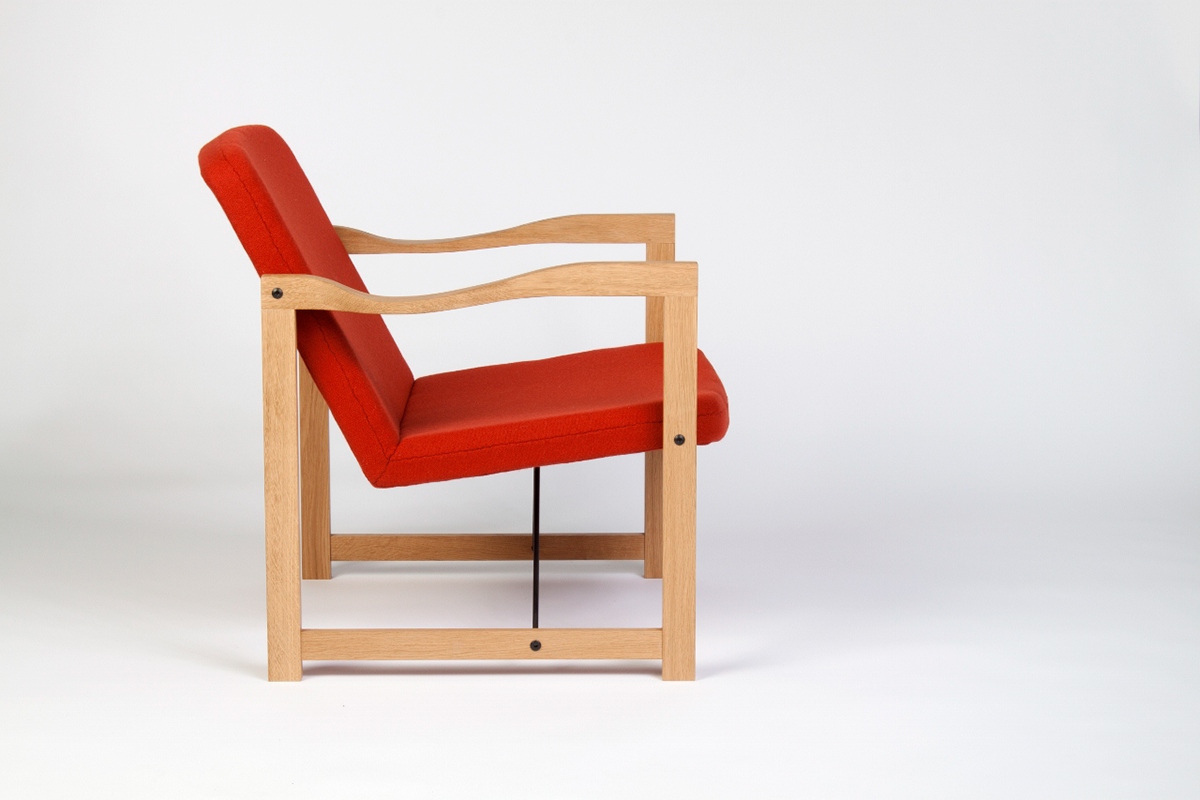 wool  upholstry wood  oak  design  metal  furniture  chair  easy chair