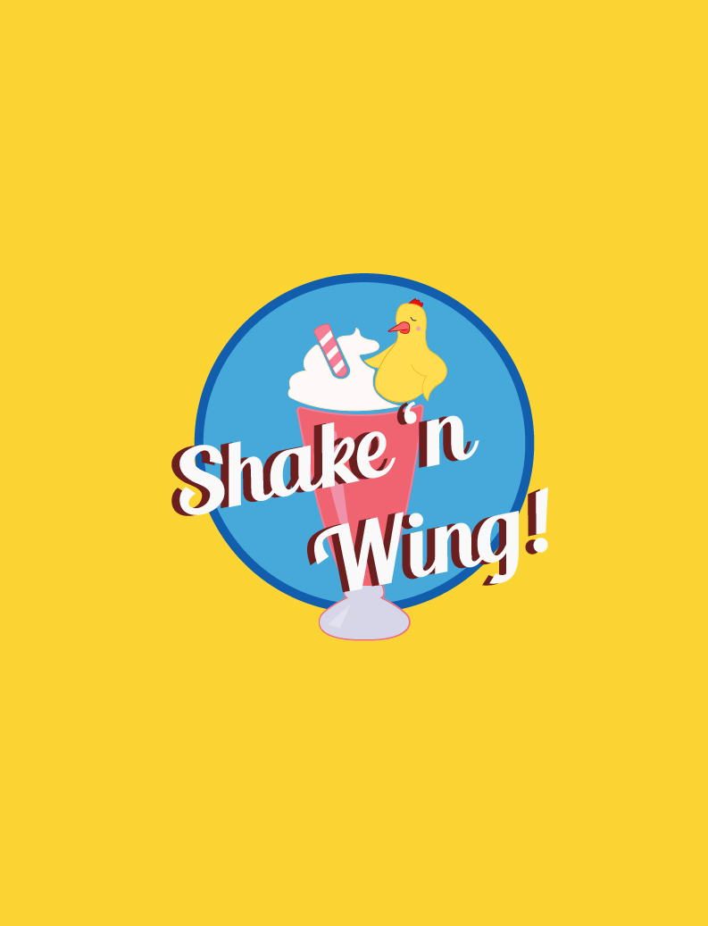Food truck shake wing Shake n Wing logo