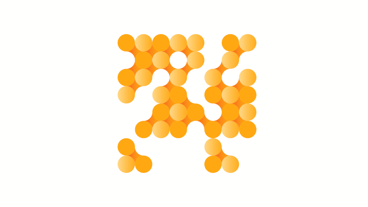 artificial intelligence brand brand identity design digital identity Logotype minimal orange visual identity