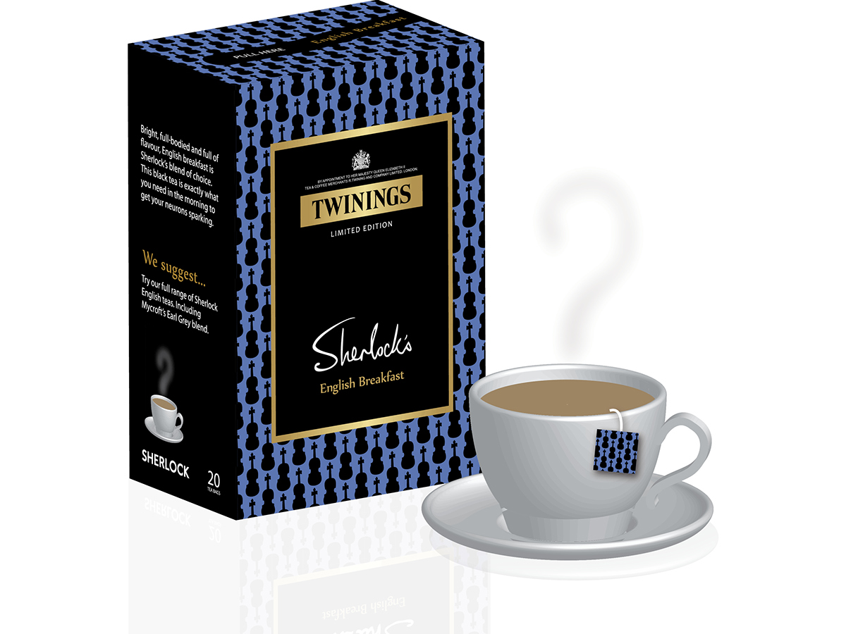 twinings Sherlock BBC tea signature merchandise merchandising