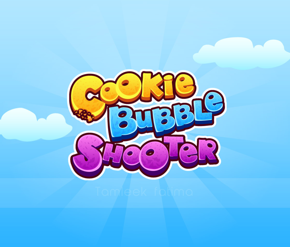 UI/UX Mobile Game Design illustrations vector ui designs Logo Design art kids game bubble shooter cookie game